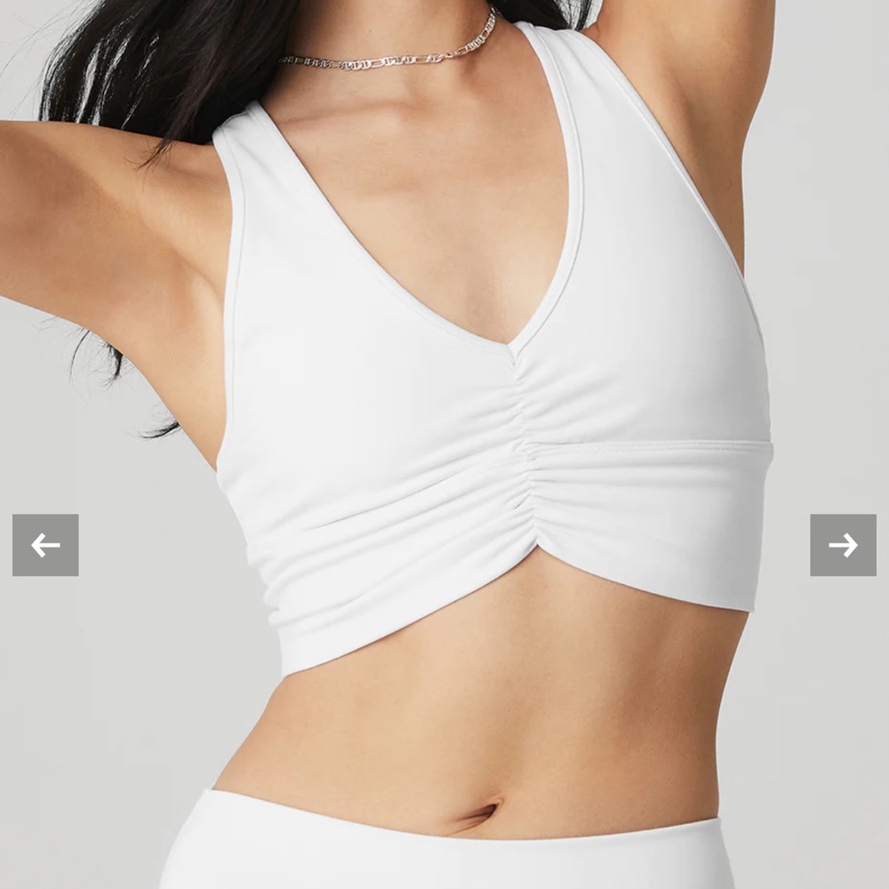 Alo Wild Thing Bra | Alo Sports Bra | White | XS